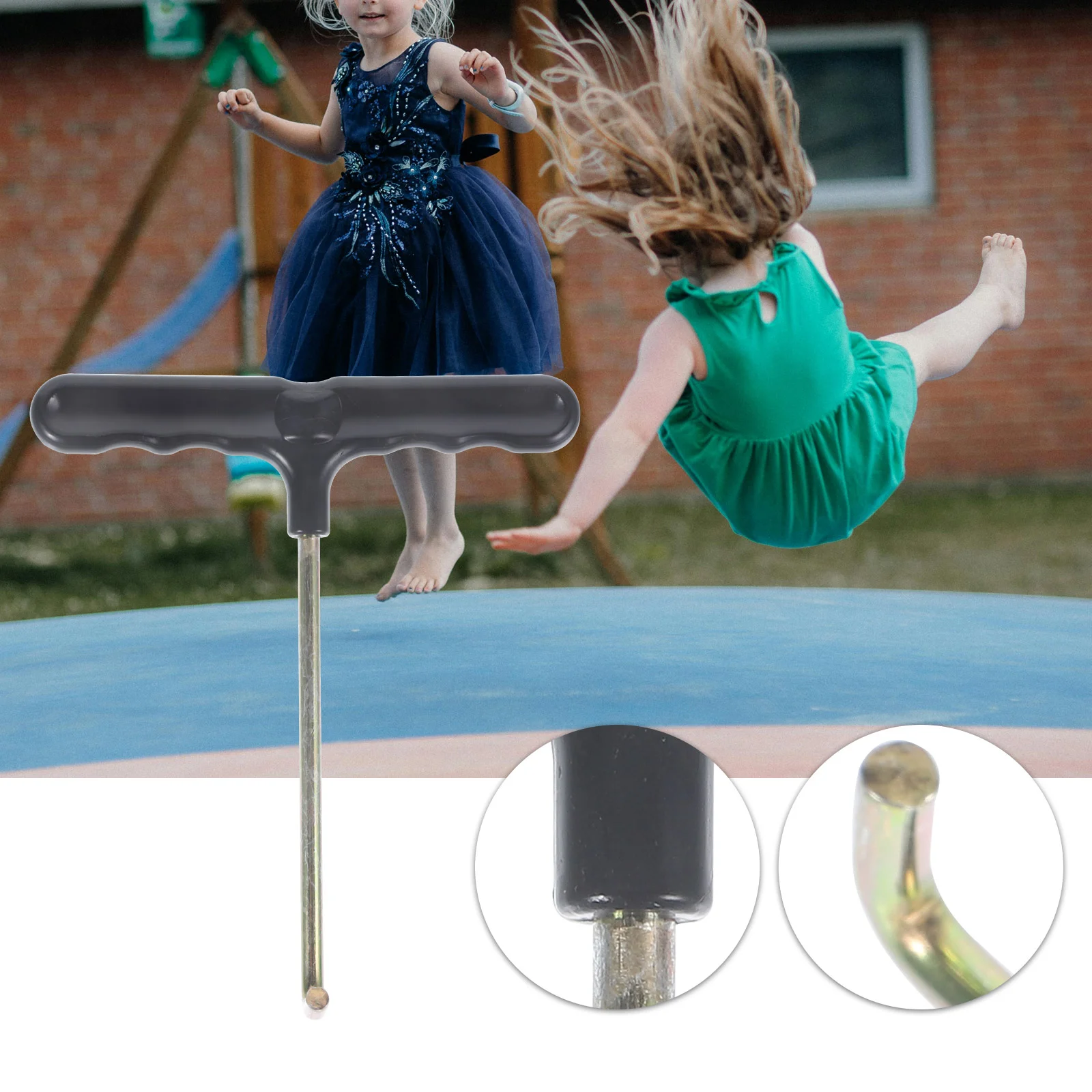 3 Pcs Trampoline Spring Hand Hook Hooks Metal Portable Puller Skate Sharpener Ice Skates