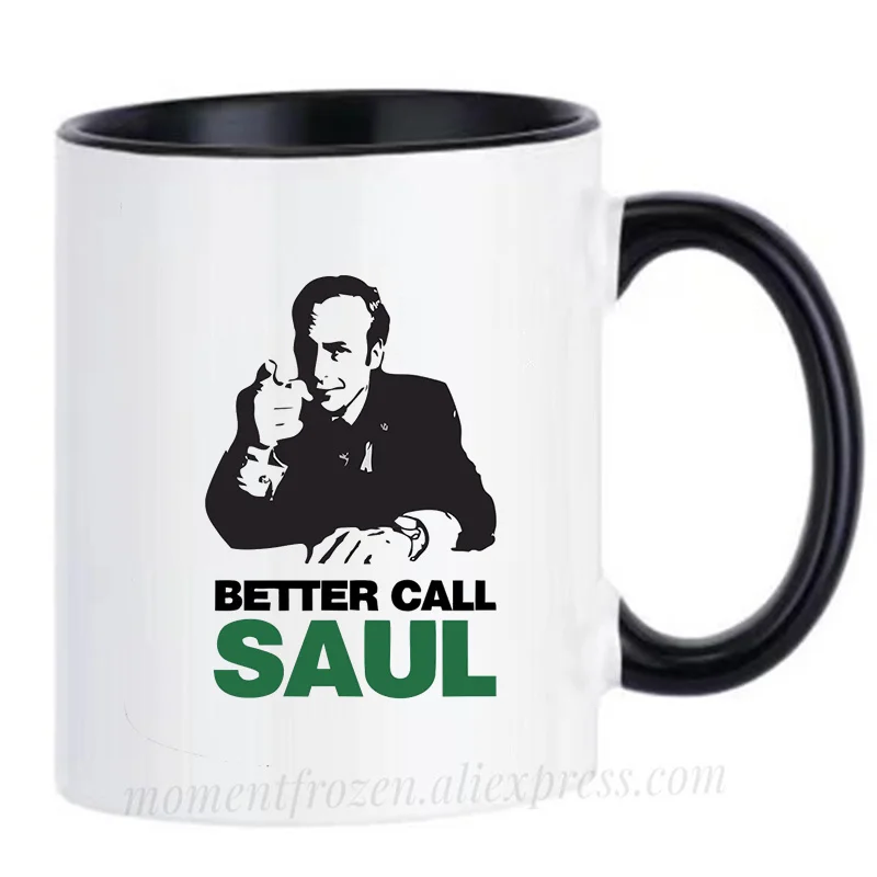 TV Breaking Bad Mugs Heisenberg Cups Better Call Saul Mugen Handle Tea Coffee Cups Creative Milk Drinkware Coffeeware Home Decor