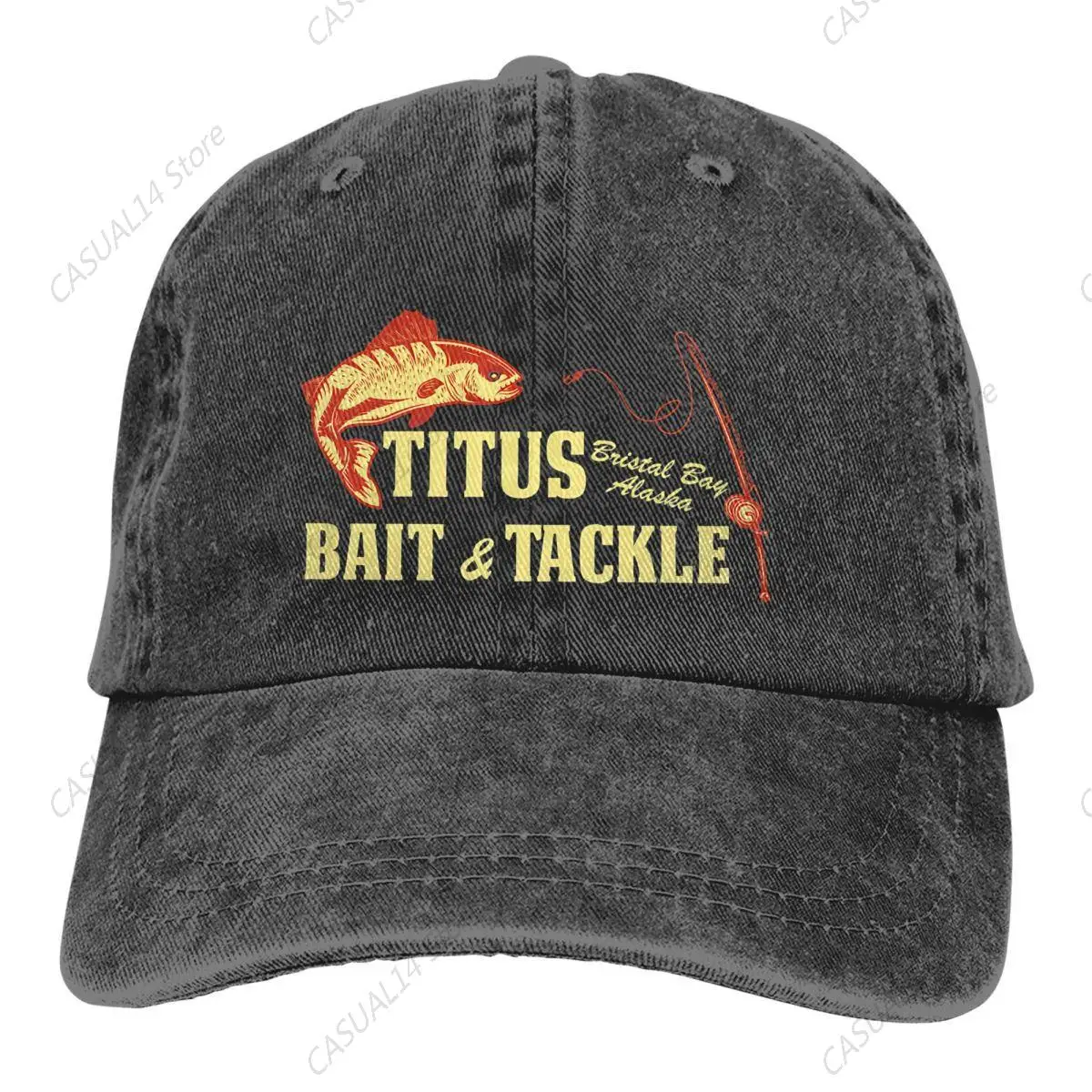 Pure Color Dad Hats Titus Bait And Tackle Women's Hat Sun Visor Baseball Caps Fishing Peaked Cap