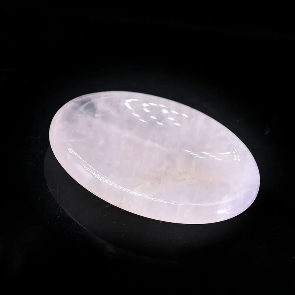 

2Pcs Facial Scraping Plate Natural Crystal Thumb Massager Muscle Relax Worry Stone Massage