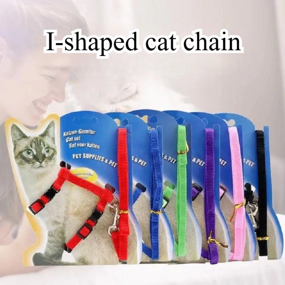 Cat Towing Rope for Preventing Escape Specifically Designed for Outdoor Use Small Milk Cats Pets Chest Protection Harness Chain