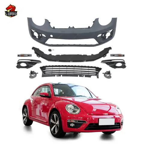 Perfect Fitting Car Parts for Volkswagen Beetle Facelift R Style Body Kit Front Bumper Bodykit 10 best sales body kit volkswagen beetle - №2