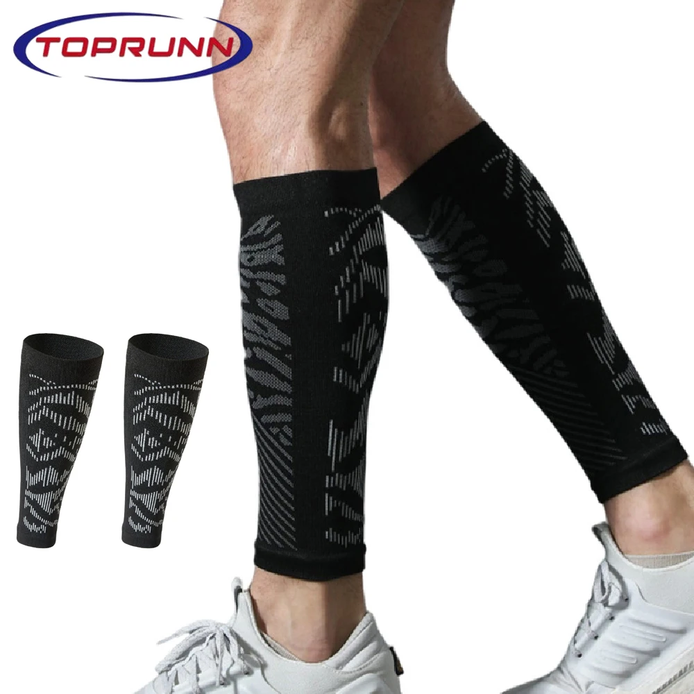 1Pair Calf Compression Sleeves for Men Women - Footless Compression Socks Support for Varicose Veins, Nursing, Pregnancy,Running