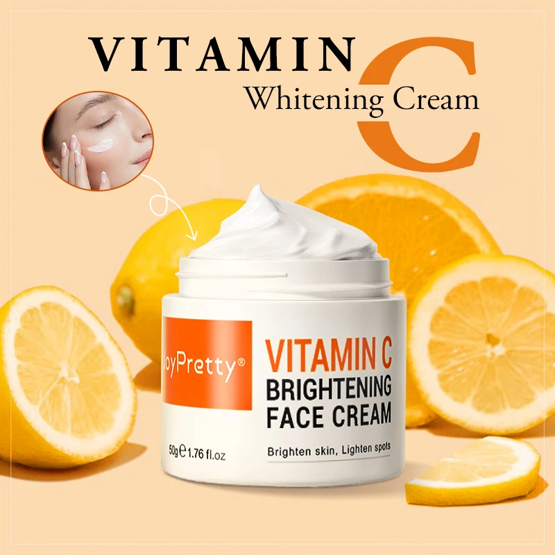 

JoyPretty Vitamin C Face Cream Niacinamide Whitening Dark Spots Remover Moisturizing Facial Skin Care Product Beauty Cosmetics