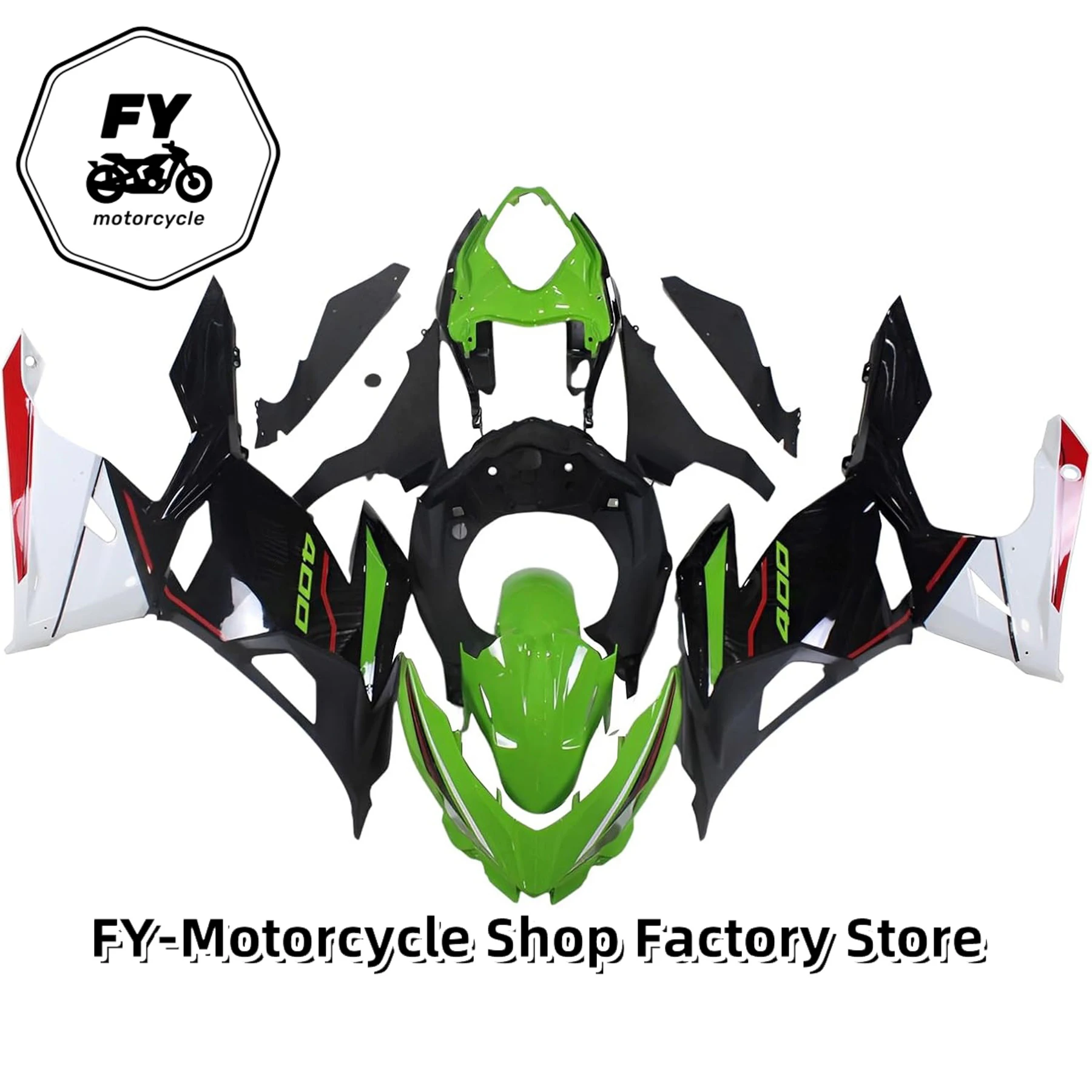 Bodywork Fairing Body Kit for KAWASAKI Z Ninja 400 2018 2019 2020 2021 2022 2023 Z400 Ninja400 Green Black EX ZX Z EX400 ZX400