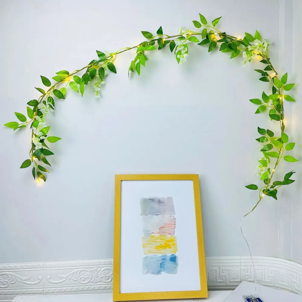 Set LED White Wisteria Decor String Light  For Wall House Room Decor Office Decor Birthday Home Room Bedroom Decor Garden Decor
