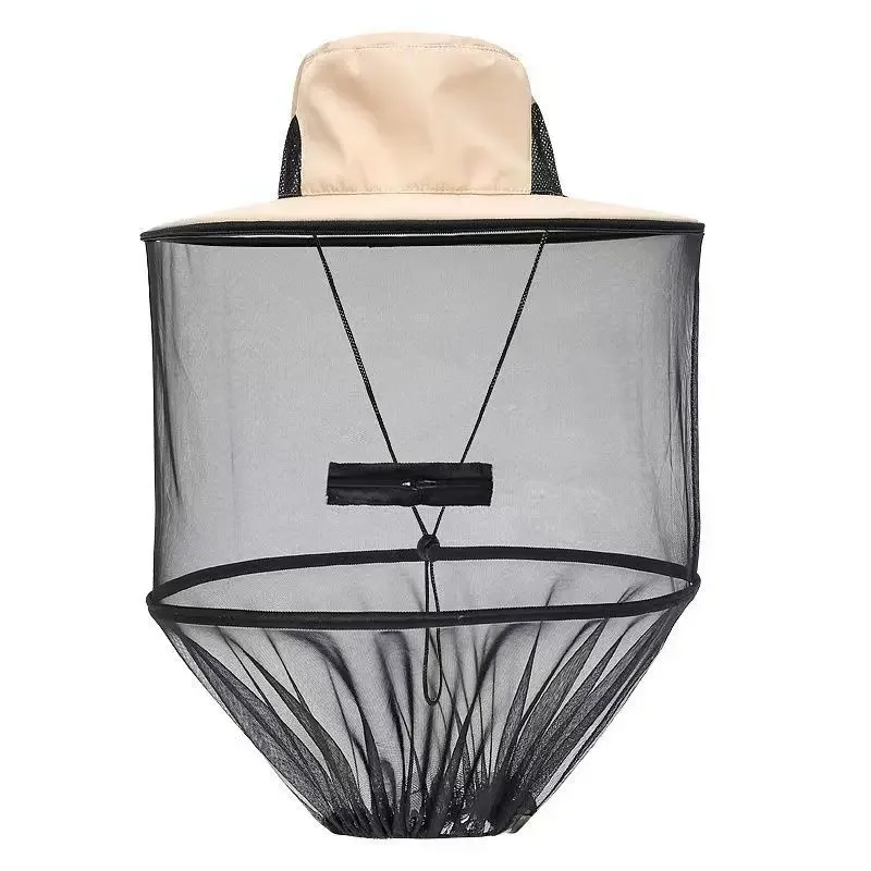 A Mosquito hat for men, face covering, sun protection, fishing, beekeeping hat, new foldable design