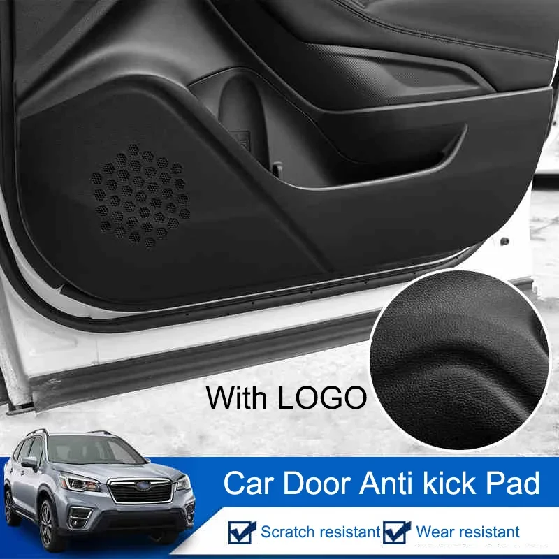 

Car Anti-kick Door Pad Door Side Edge Protection Sticker Leather Door Anti Kick Mat For Subaru Forester 2019-2022 Accessory