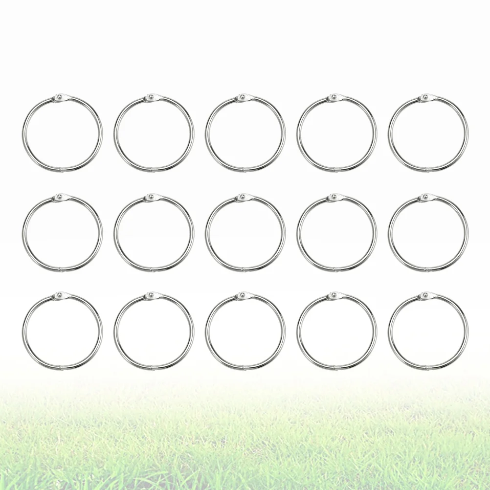 

100 Pcs DIY Opening Connective Hoops Binding Rings Loose Leaf Book Album Material