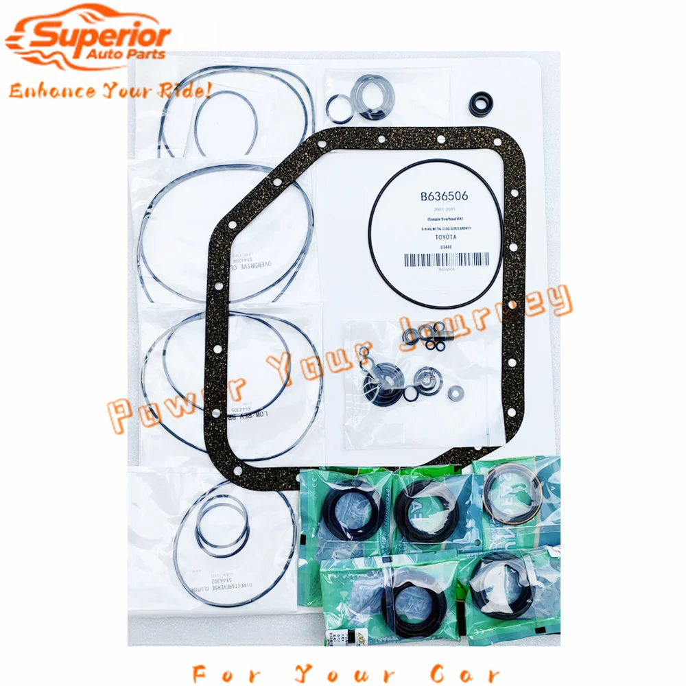 

U340E U341E Простой комплект для капитального ремонта коробки передач для Toyota 2001-2011 Уплотнительные кольца коробки передач