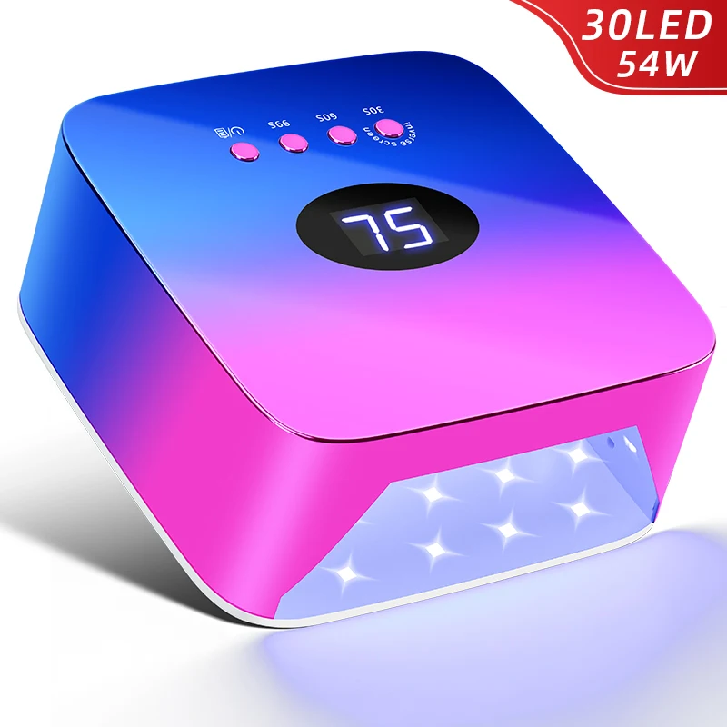 Lampada per unghie a LED per asciugatrice per unghie lampada UV per Manicure potente lampada per unghie in Gel UV con strumento per salone di Pedicure per Manicure con rilevamento del movimento