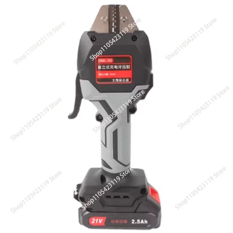 Cordless Hand Held Hydraulic Pliers 16KN Electric Hydraulic Wire Crimper with LED Light & Molds Terminal Crimping Tool