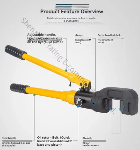 Hydraulic Pliers Rebar Scissors Manual 16J Rebar Cutter 25mm Fast Hydraulic Rebar Shear