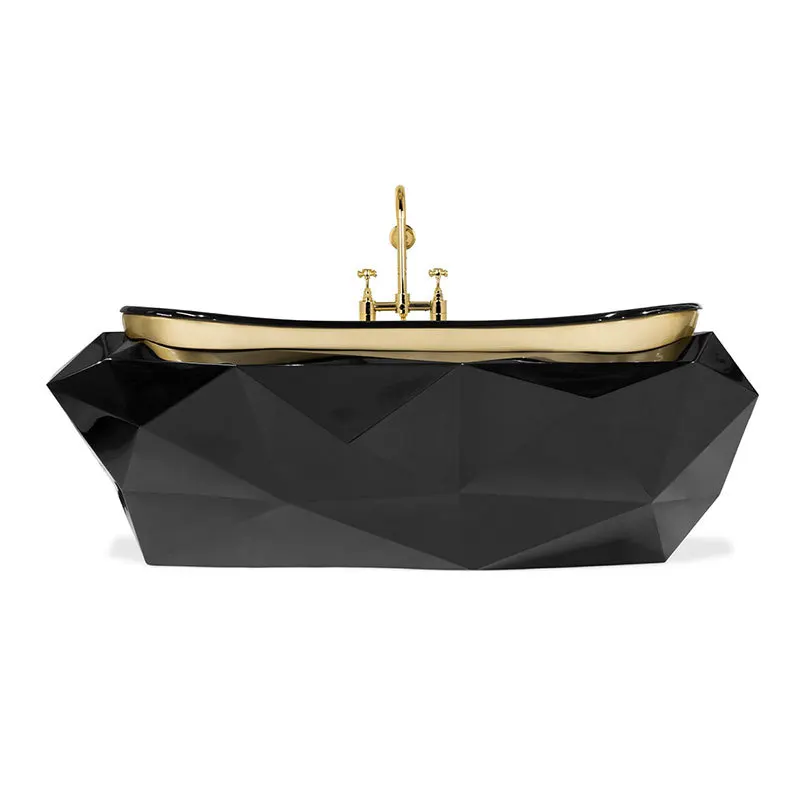 Diamond Design Solid Bathtub Luxury Villa Independent Art Modeling Designer