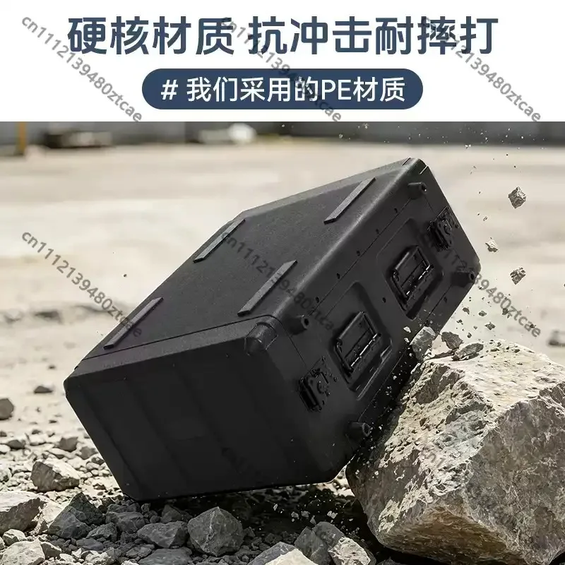 19 Inch Rack Flight Case, Amplifier Equipment Cabinet Case, Stage Audio Power Amplifier Protective Storage Box
