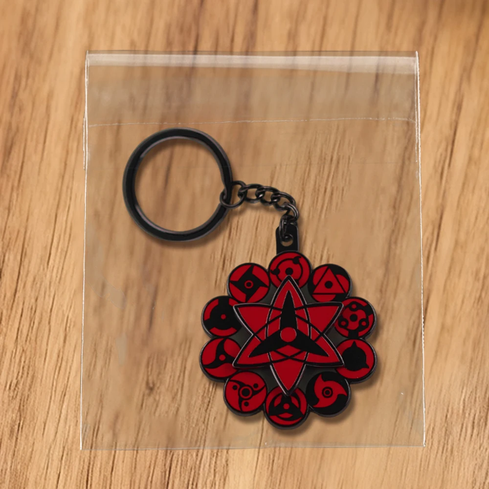 Mangekyou Sharingan Alle Formen Drehbarer Anime-Schlüsselanhänger Taschen- und Schlüsselzubehör Fangeschenk – Detail 12