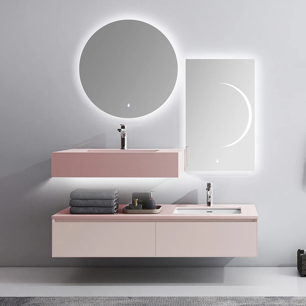 

Hot Trend Professional Dresser Wood Panel Bathroom Cabinet with Mirror Dresser Modern Bathroom Dresser Cabinet Set