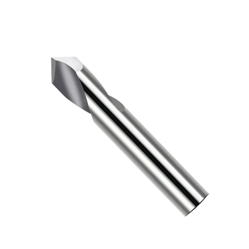 Diameter2 3 4 5 6 8 10 12mm*50 60 75mm*90 angle gold coating solid tungsten carbide chamfer cutter  cnc cutter bits