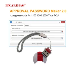APPROVAL PASSWORD Maker 2.0 for Speed Limiter Values Engine Download Request Long passwords for 1100 1200 2000 Type TCU Serial