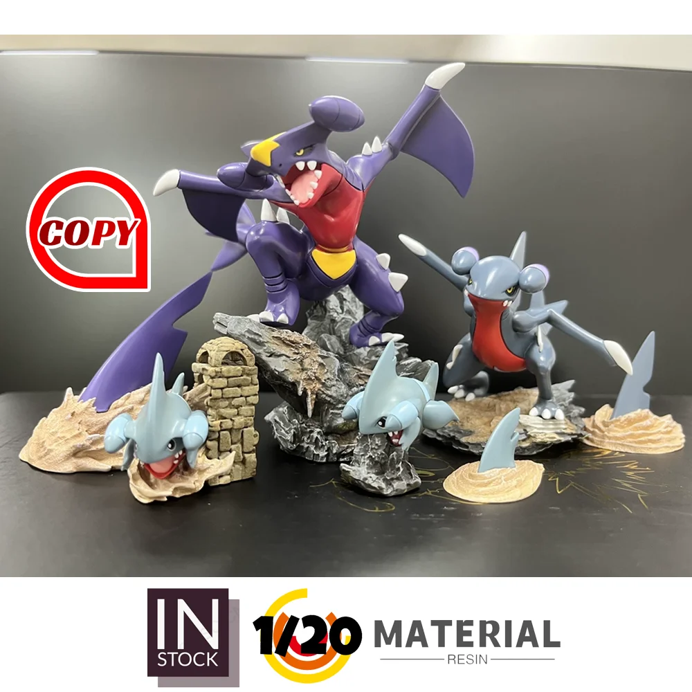 [In Stock] 1/20 Resin Figure [Copy Pallet T] - Gible & Gabite & Garchomp