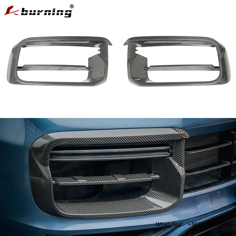 

New Condition for Porsche Cayenne Turbo 9Y0.1 2018-2023 Carbon Fiber Light Frame Dry TKT-Style Bumper for Daily Running Low