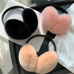 Women Men Winter Ear Muffs Fluffy Plush Ear Solid Colors Cute Warmer Soft Cosy Casual Earflaps Winter Warm Must Supplies