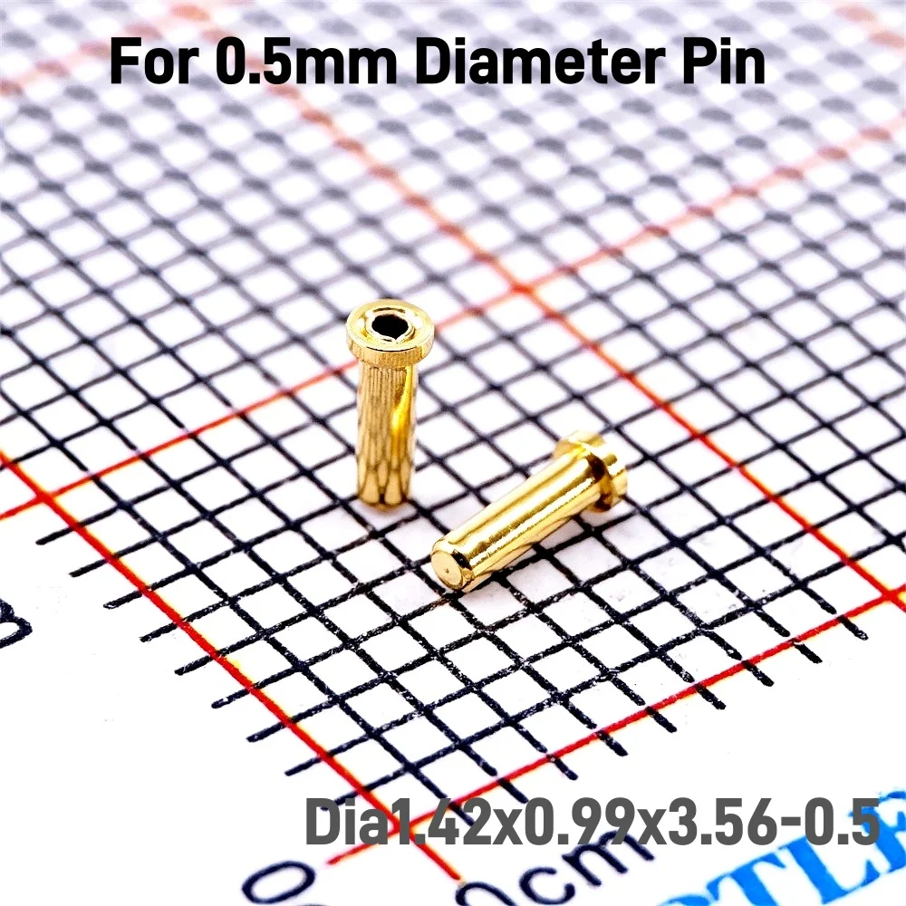 Presa caricata con Clip a contatto con presa a Pin da 5 pezzi per spina di accoppiamento diametro maschio 0.5 1.0 1.5 2.0 MM saldatura PCB