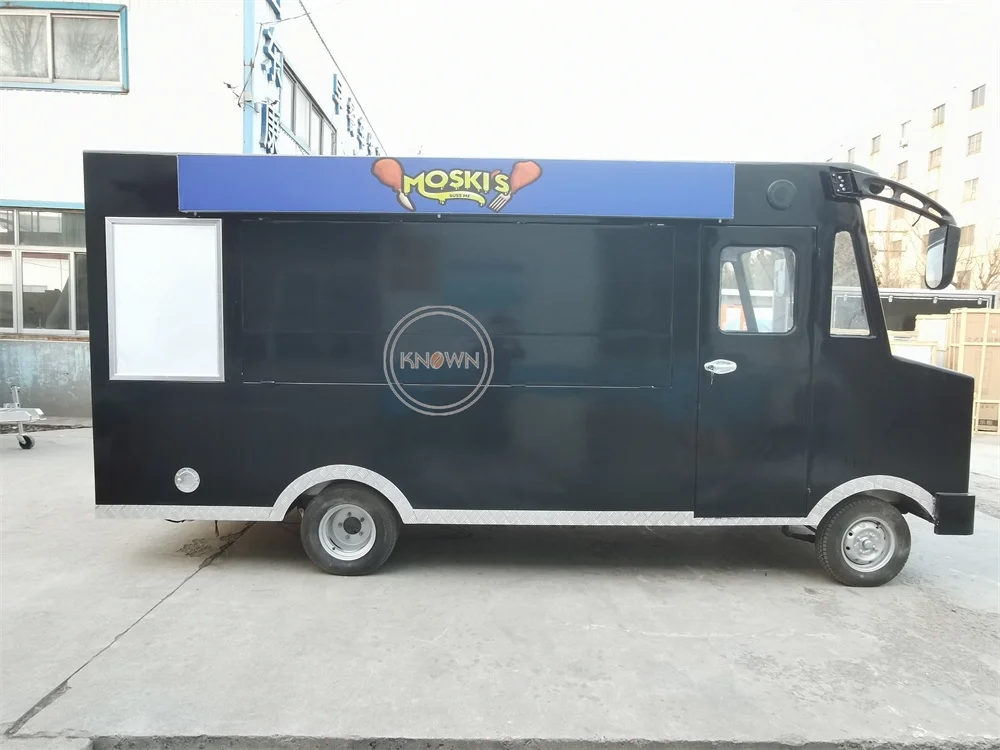 Street Electric Food Truck Van Mobile Coffee Pizza Trailer Concession Food Cart Custom Fully Equipments