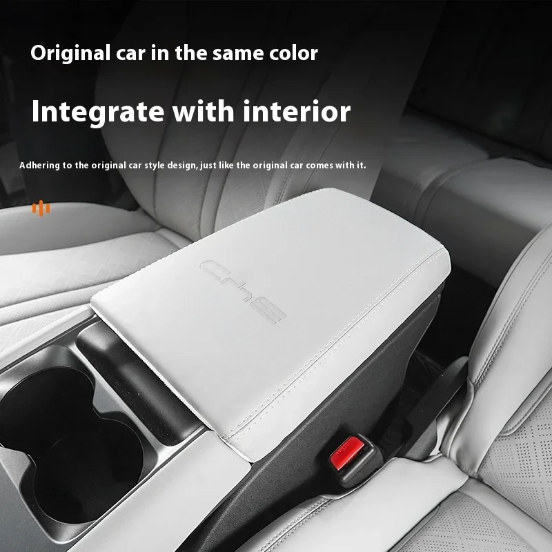 For BYD Yuan UP Interior Armrest Box Protection Special Gear Adjuster Leather Pad Dust Proof Modification Car Accessories