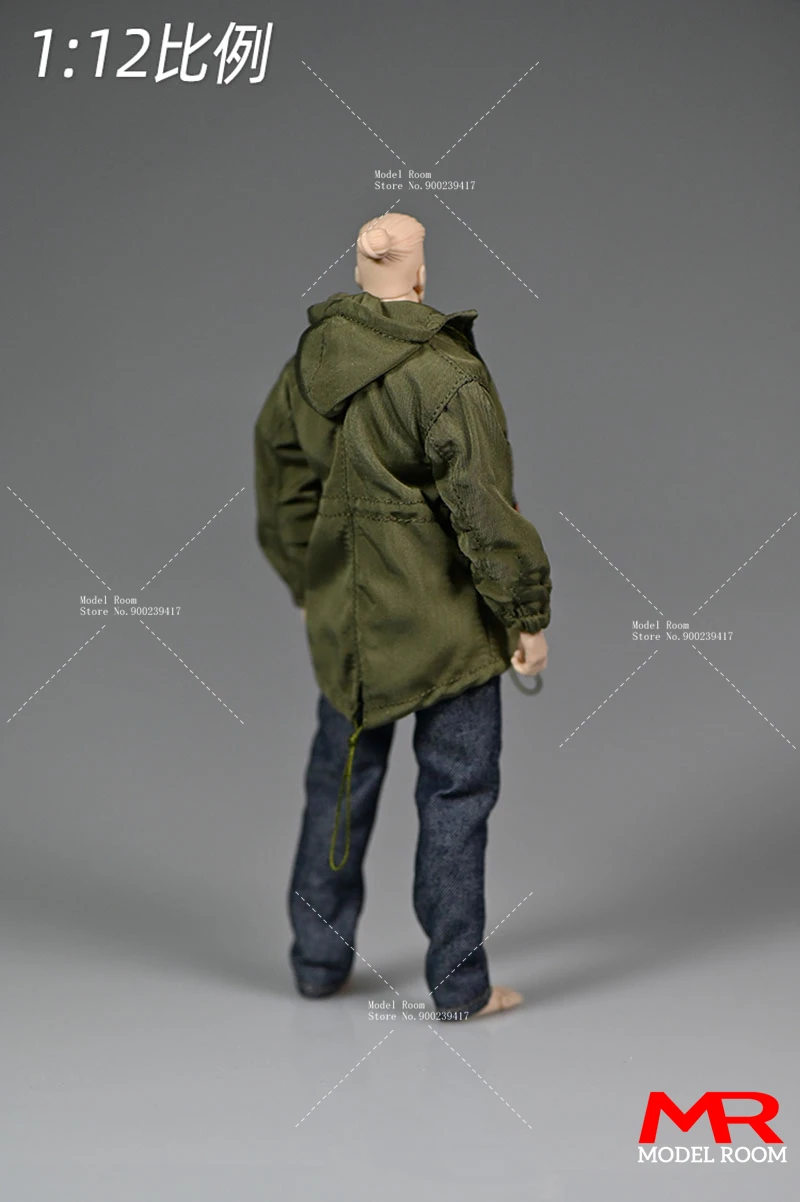 1/12 Male Female Trendy Military-Style Windbreaker Jacket Clothes Model Fit 6 inch Romankey Notaman Soldier Action Figure Body