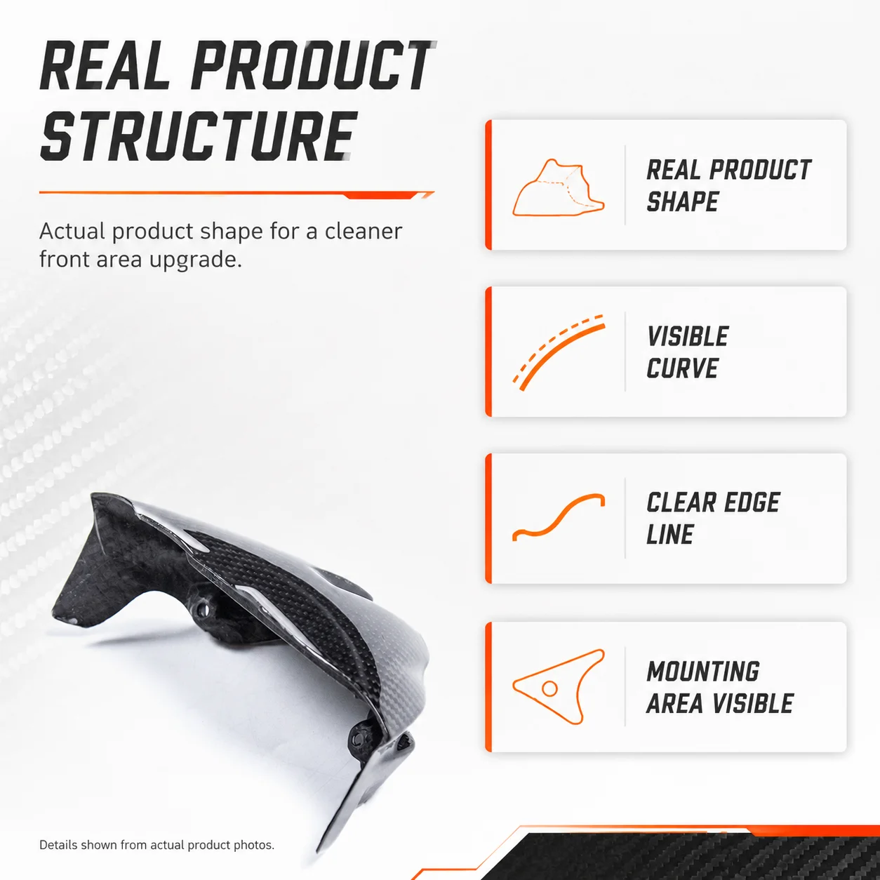 Small Windshield Windscreen Carbon Fiber Front Fairing Flyscreen for KTM 1290 Super Duke R 2020+ Motorcycle Accessories Parts