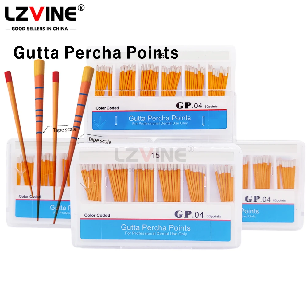 GP04 15# Dental Gutta Percha Points Root Cancel Endodontics Absorption Endo Motor 15-40# F4 F5 Dentist Cotton Absorbent Paper