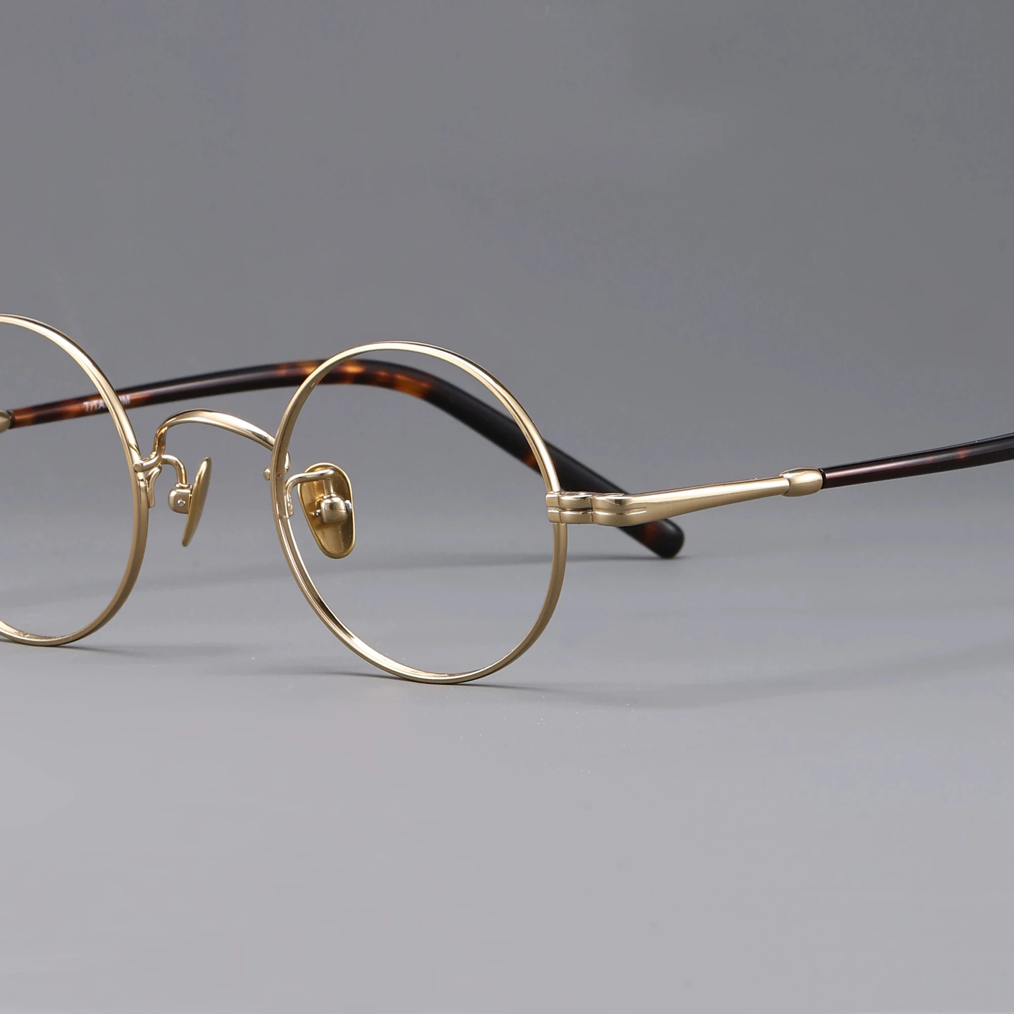 

Очки из чистого титана в ретро-стиле, круглые, мужские, высококачественные винтажные очки, женские, японские, ручной работы, классические круглые оправы