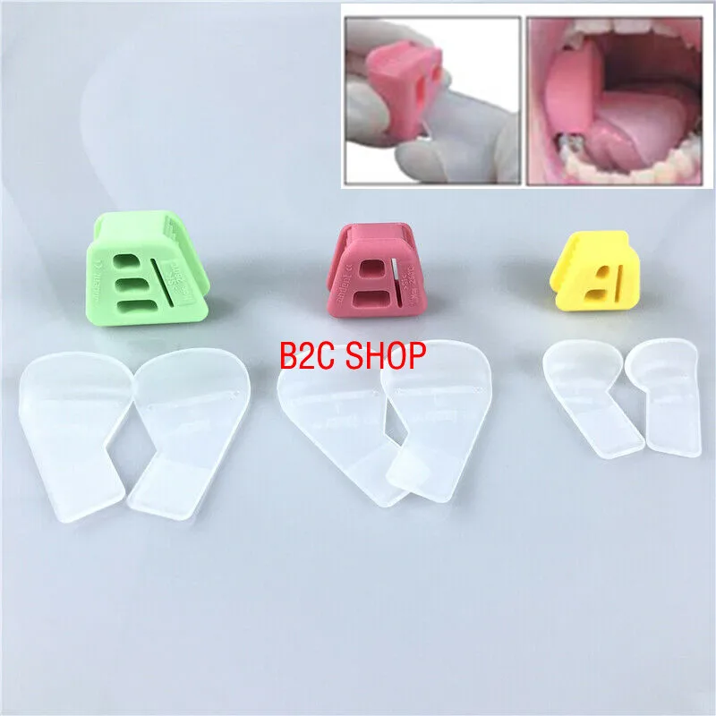 Dental Silicone Cheek Retractors Mouth Props with Restrain tongue for Dentist Orthodontic Tools