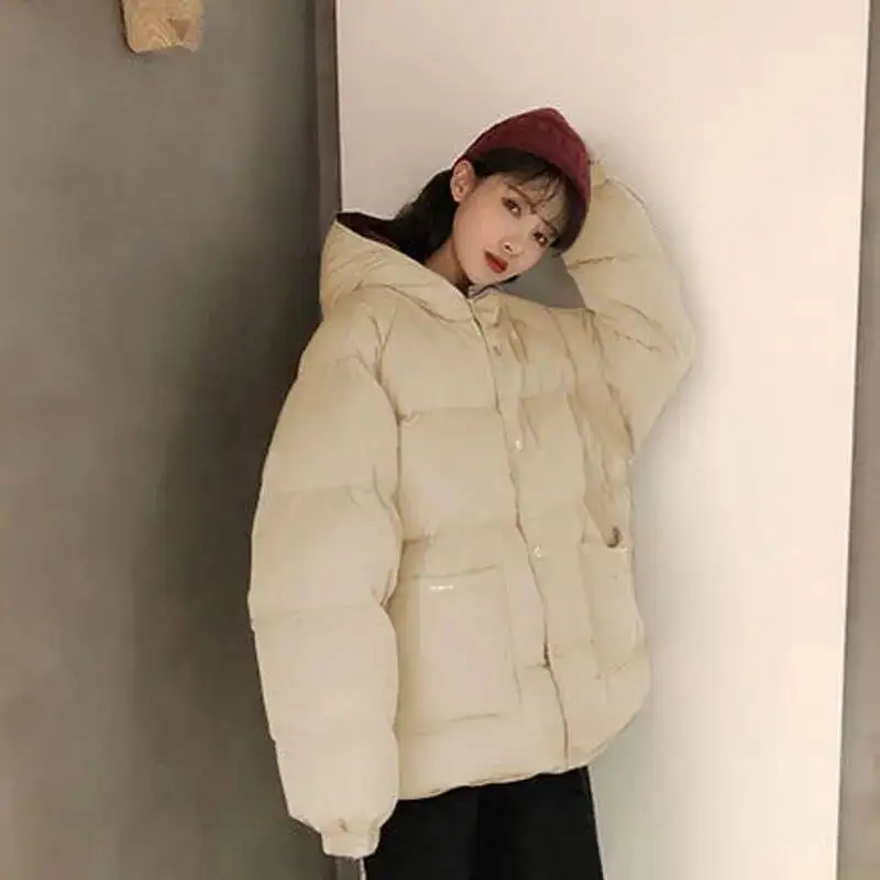 両面着用可能 ダウン レディース ゆったり 冬用コート パン型 小さいサイズ 綿入り