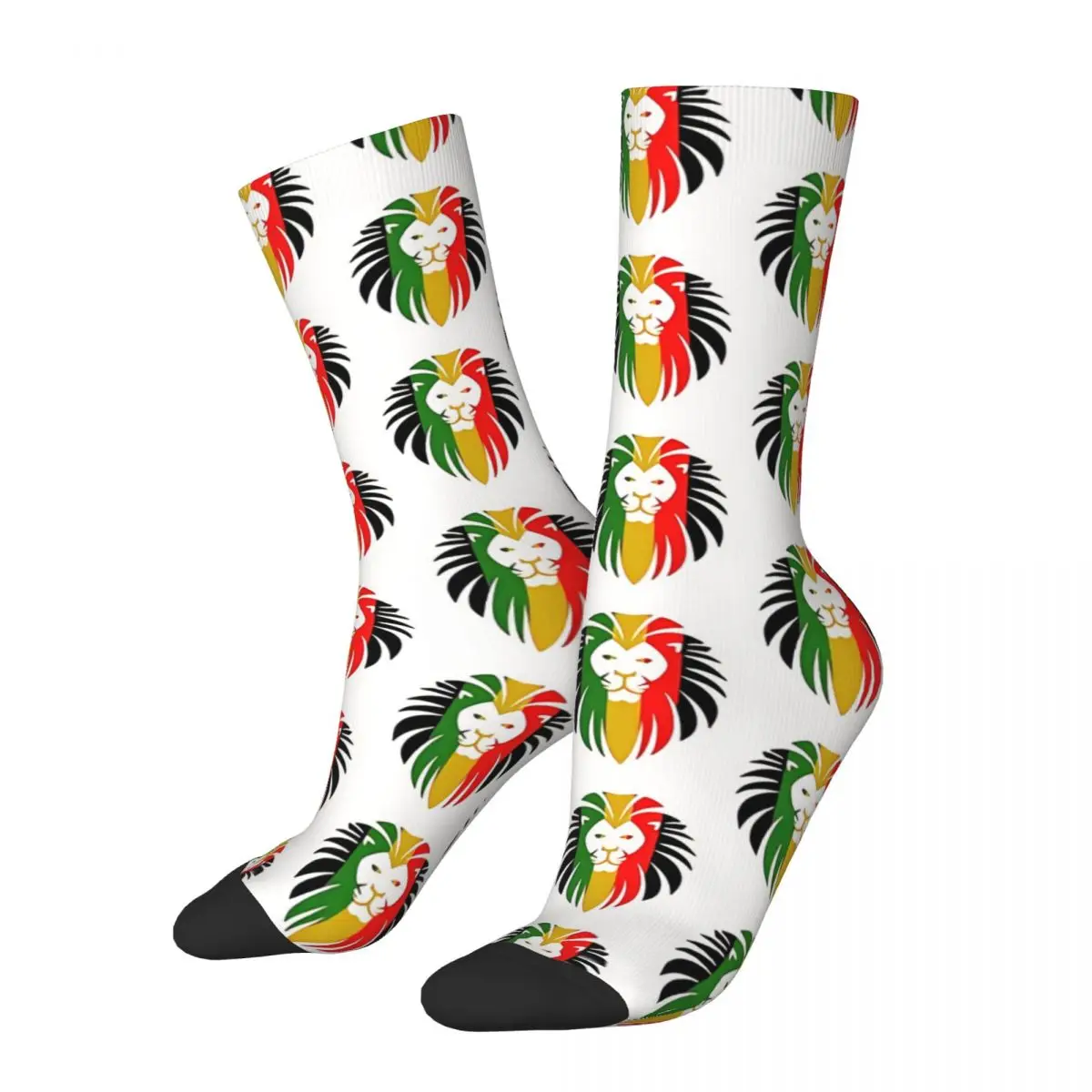 Classic Rasta Lion Of Judah Rastafari Socks Sports 3D Print Boy Girls Mid-calf Sock