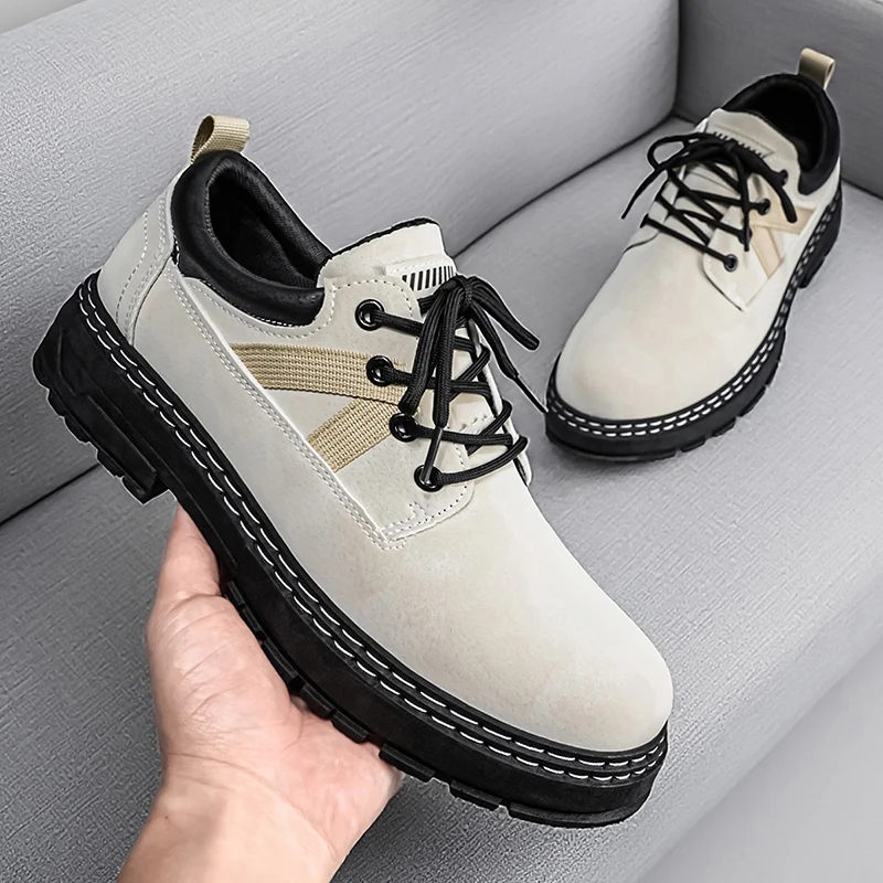 Thick Sole Wear-resistant Lightweight Outsole Male Sneakers 2026 Summer New Casual Men Shoes Fashion Comfortable Anti Slip Men's