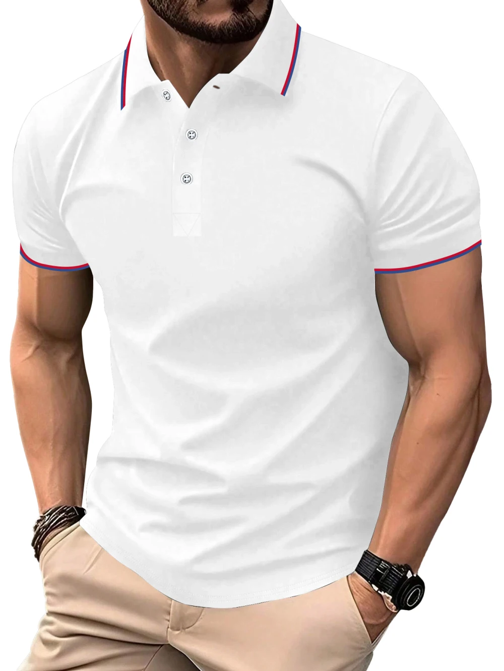 

Summer 100% Pure Cotton Summer Men's Short Sleeve Luxury Brand POLO Shirt New Hot Selling Design Comfortable Business Shirt