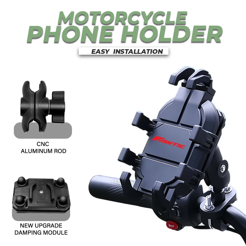 Motorcycle Handlebar Mobile Phone Holder GPS Stand Bracket For FANTIC CABALLERO 700 FLAT TRACK 125 RALLY SCRAMBLER 500