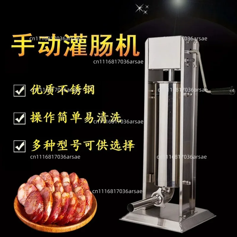 Fill Sausage Vertical Sausage  Meat Homemade Manual  Stuffer Filling