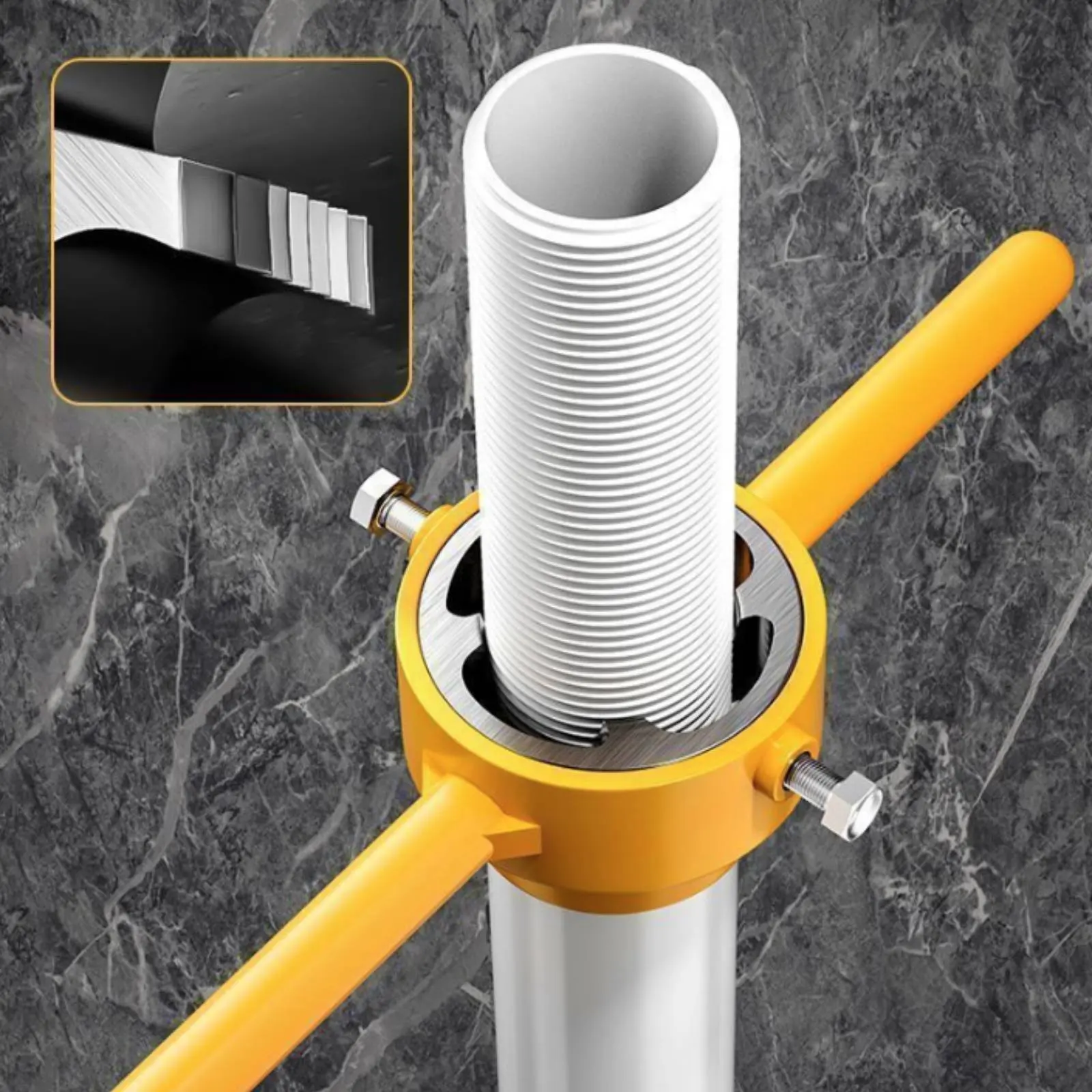 

6 Pieces PPR Pipe Die Wrench Set Even Cutting Water Pipe Threader Set Plumbing Equipment Non-Slip Fast Chip Removal