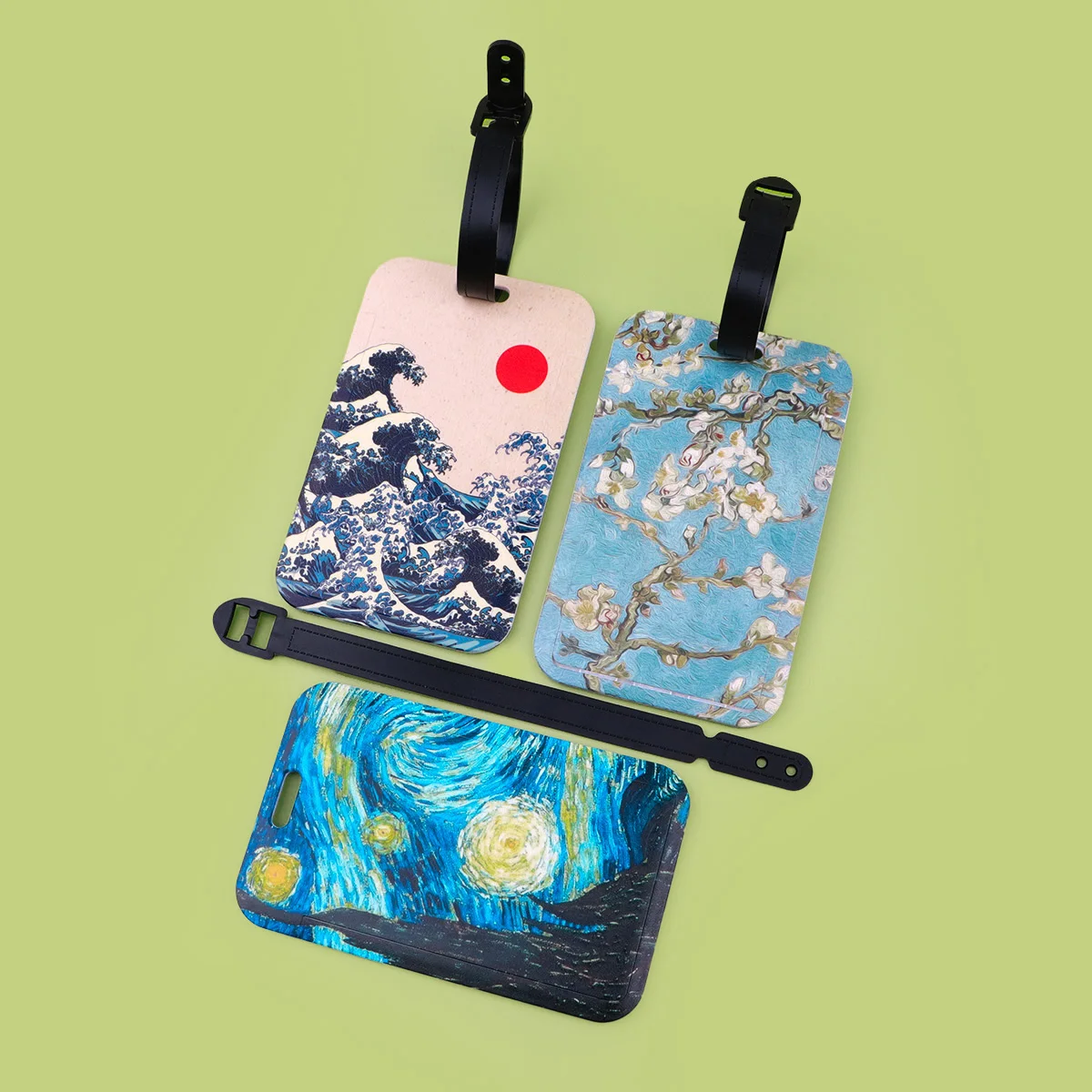 النفط اللوحة البلاستيكية الأمتعة العلامة الفنية حقيبة الظهر مكافحة خسر قائمة حامل بطاقة الهوية موضة إكسسوارات الأمتعة الهدايا