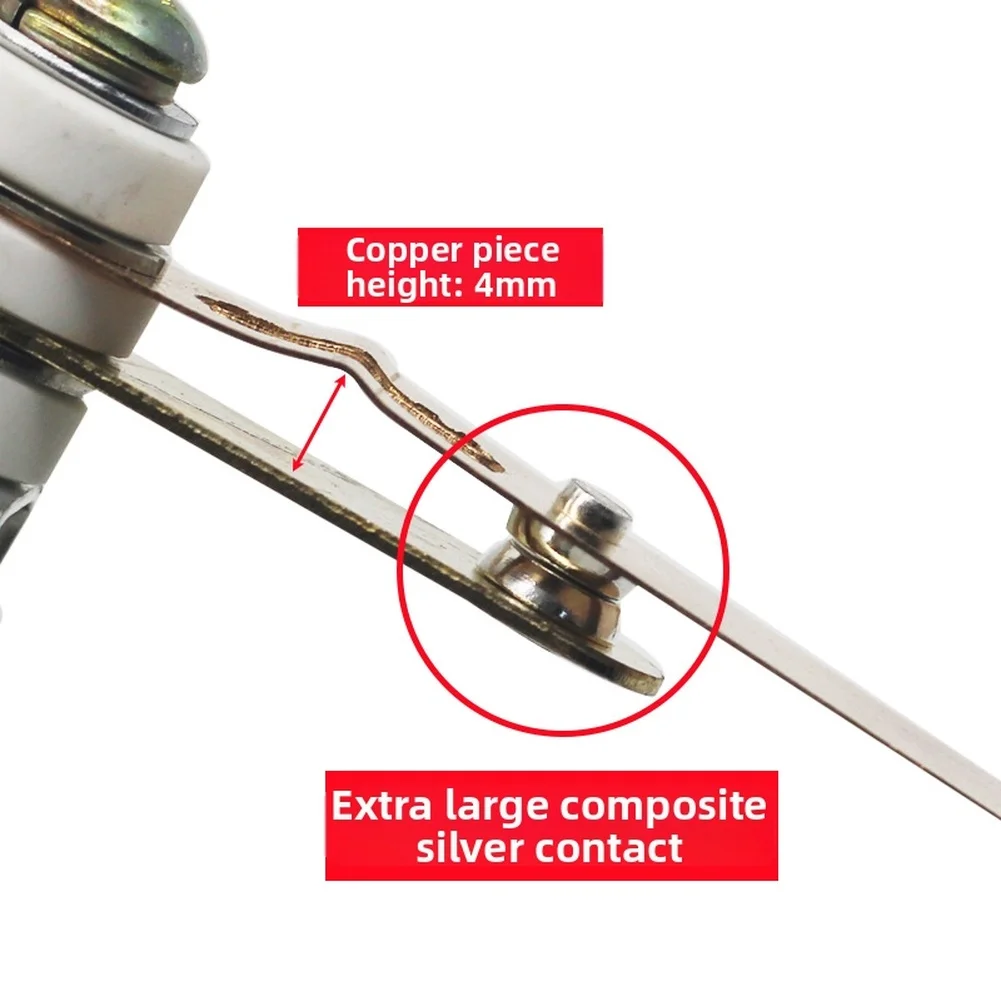 Electric Cooker Contact Switch Rated 25A 4500W Compatible with Standard Commercial Rice Cooker Mounting Dimensions