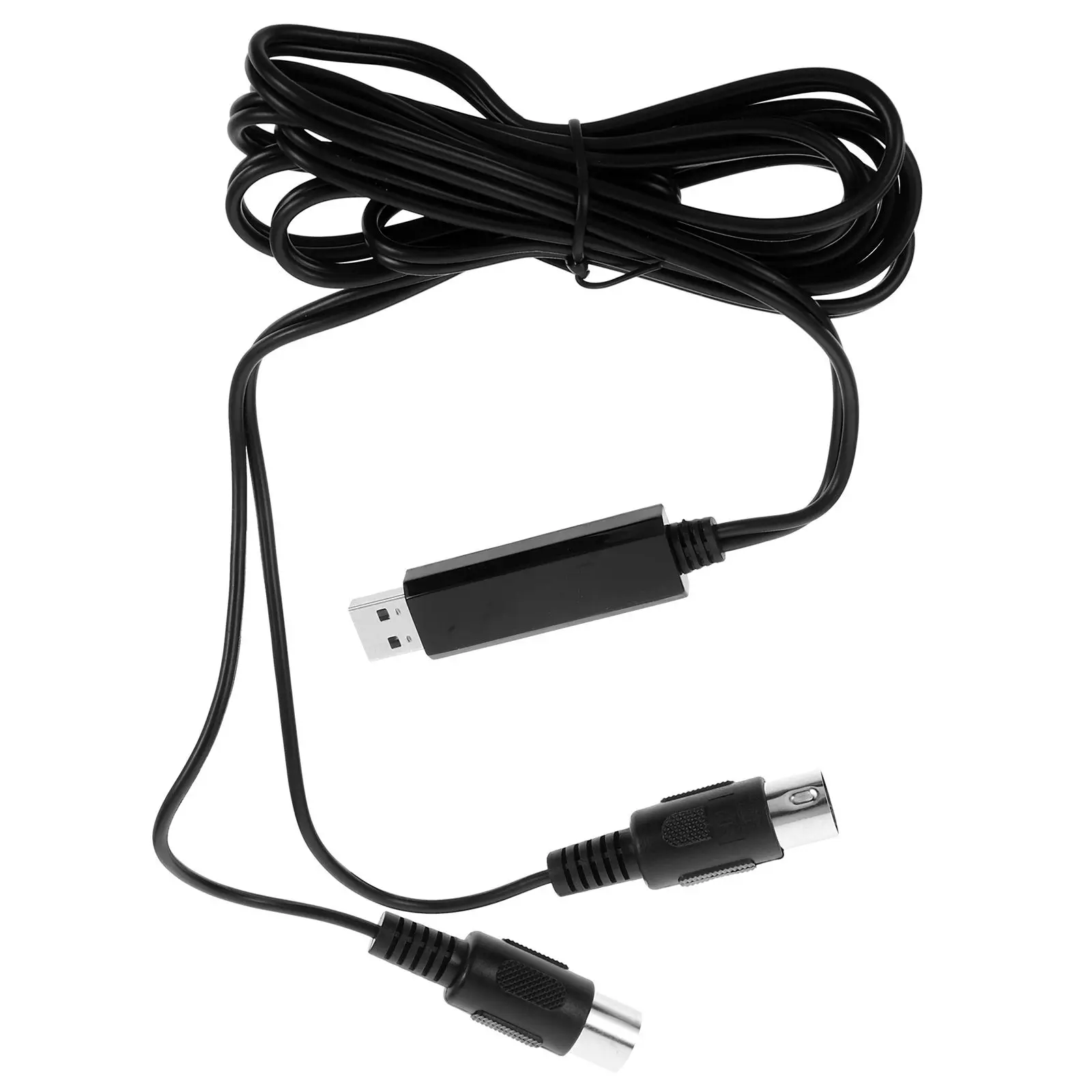 2m USB in-Out Midi Cable Music Editing Built-in Driver Piano Keyboard Adapter Cord for Pc Laptop Fast Stable Midi