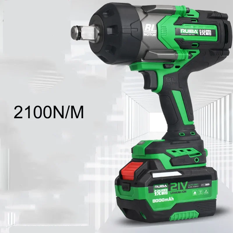 PROBON RB-826  large torque Electric wrench 2100N.M Car repair installation tower crane brushless lithium electric impact wrench