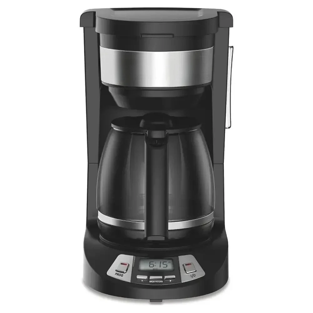 

# l 12 Cup Programmable Coffee Maker Black Regular/Bold/1-4 Cups Options Programmable Clock Auto Pause & Serve Nonstick Hot Plat