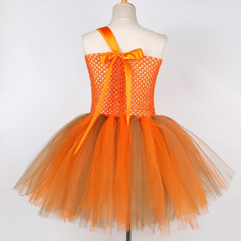 عباد الشمس الجنية الأميرة ازياء للفتيات الخريف الخريف قزم توتو فستان مع أجنحة الفراشة الاطفال هالوين الشكر Outf@0Z *