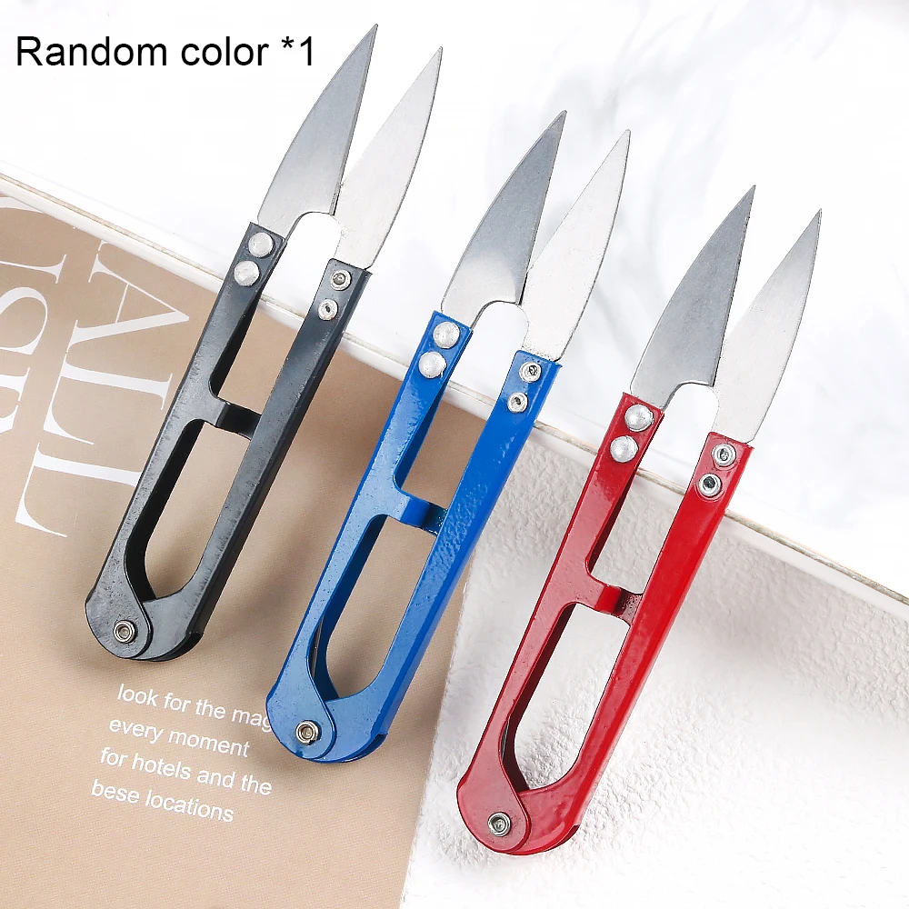 

1Pcs Sewing Tool Fish Line Scissors Cutting Wire Fishing Scissor Fishing Line Cutter Gear Scissors U-shaped Scissor