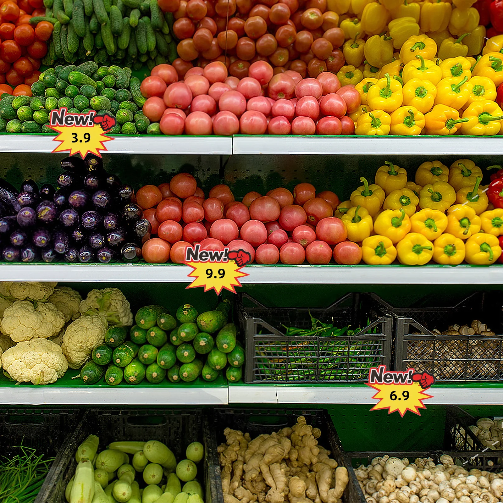 

100Pcs Retail Display Signs Attractive Design Easy to Write Blank Retail Sale Signs Garage Sale Price Tags Price Tag