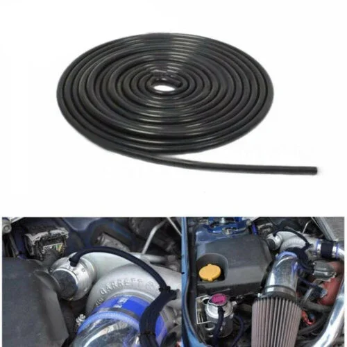 Universal 4mm Auto Motorcycle Vacuum Silicone Hose Racing Line Pipe Tube Gas Oil Hose Fuel Line Petrol Tube Pipe blue black